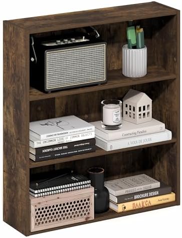 Furinno Basic Book Shelf, 3-Tier Bookshelf, Cube Storage Organizer Bookcase by Furinno-FitsYourSpaceFitsYourBudget