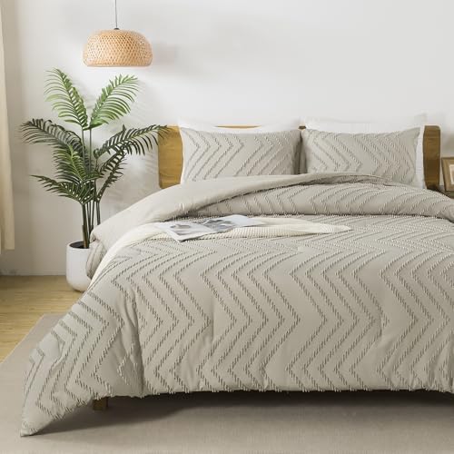 Andency Oatmeal Oversized Super King Comforter Set 120x120 Extra Large - Image 6