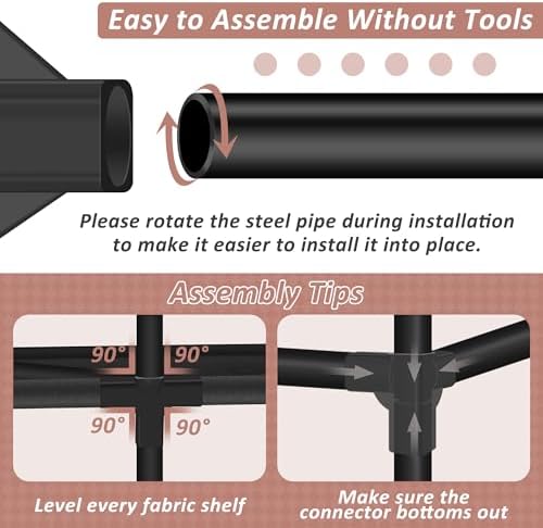 Wardrobe Closet, Quick and Easy Assembly - Image 7