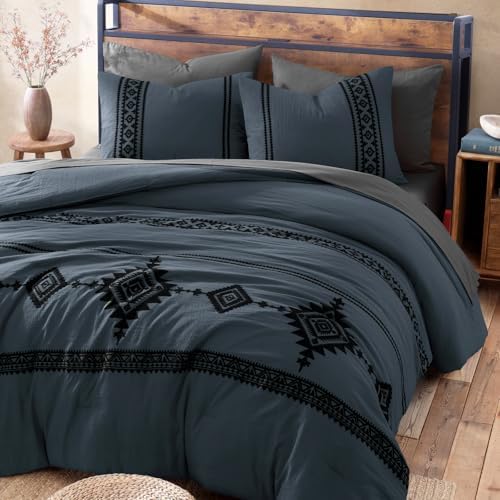 MaiRêve Embroidery Oversized Queen Comforter Set 7 Pieces Bed in a Bag - Image 3
