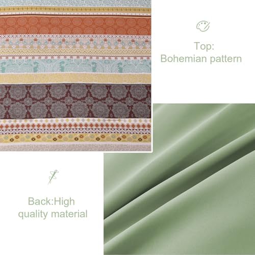 Cottolester Boho Comforter Set King Size, 8 Pieces Striped Bed in a Bag - Image 4