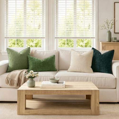 MIULEE Chenille Lumbar Throw Pillow Covers - Image 5