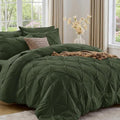 Sasttie Full Size Comforter Set, 7-Piece Bed in a Bag, Pintuck Bedding Set by SASTTIE