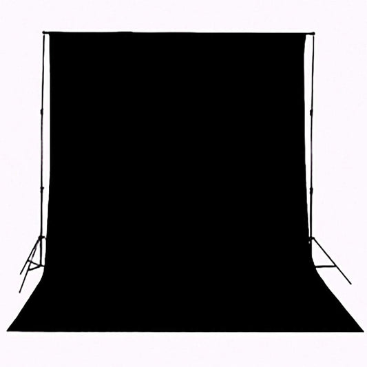 Background Solid Black Backdrop Muslin Portrait Background Screen for Photo Backdrop Video Photography Studio(10x12ft, Black)