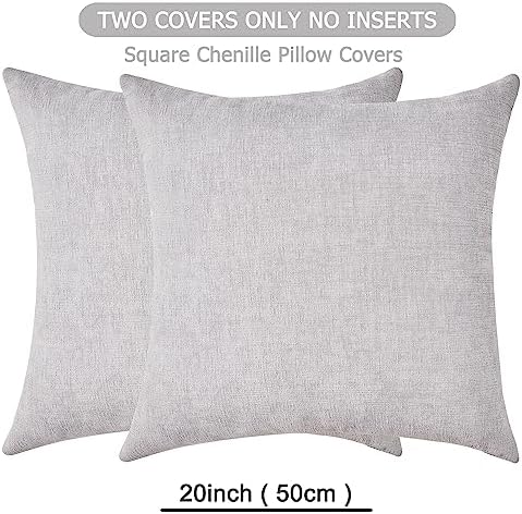 GAWAMAY Decorative Square Throw Pillow Covers 20"x20" Inch Set of 2, Super Soft - Image 6