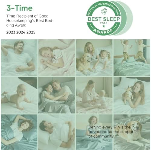 100% Bamboo Viscose & Lyocell Tencel Sheets Set King Size, Cool & Velvety Soft - Image 3