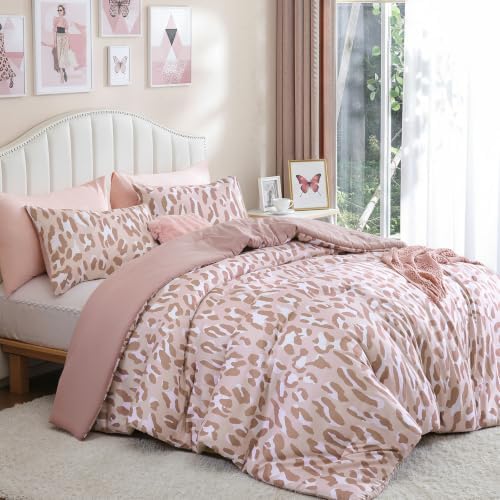 Cheetah Print Comforter Set King Size, Luxury Leopard Print Bedding - Image 5