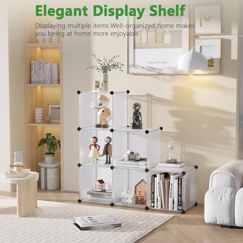 C&AHOME 6-Cube Storage Organizer Cube Shelf Closet Storage Bookcase - Image 3