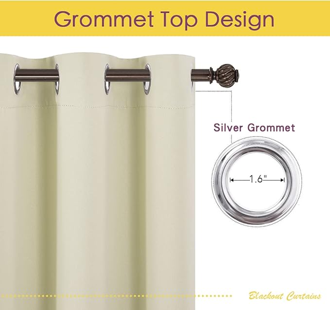 NICETOWN Room Darkening Curtain Panels - Image 3