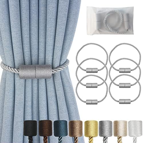 Magnetic Curtain Tiebacks Decorative Holdbacks Rope Tie Back Drapes Hangtty by CURTAINTIEBACKS
