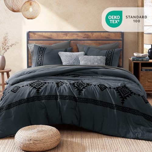 MaiRêve Embroidery Oversized Queen Comforter Set 7 Pieces Bed in a Bag - Image 2