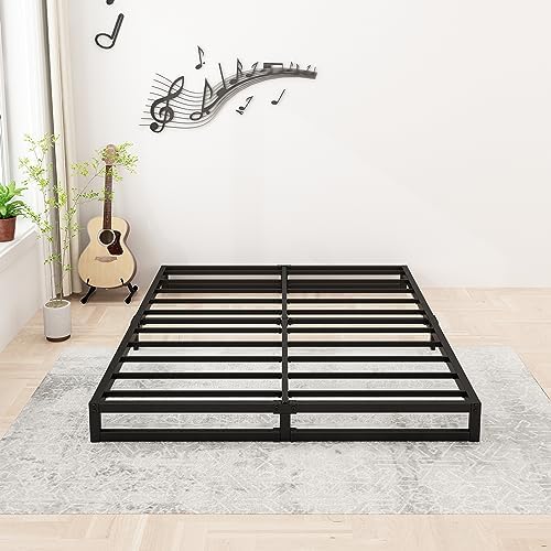 Lutown-Teen 6 Inch California King Bed Frames No Box Spring Needed Heavy Duty by Lutown-TeenHome