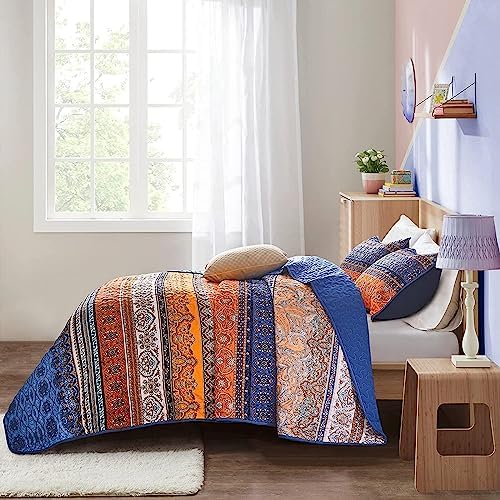 WONGS BEDDING Boho Full Quilt Bedding Set, 3 Pieces Bedspread - Image 4
