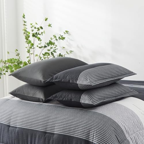 Anibedding Twin Comforter Set 5 Pieces Bed in a Bag, Soft Microfiber Bedding Set - Image 5
