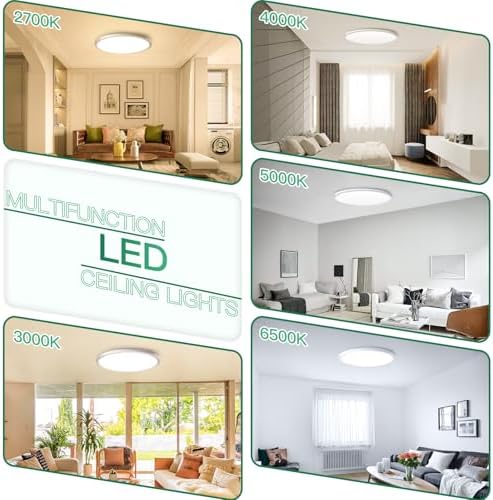 Brightever 15 Inch Dimmable Large Flush Mount Ceiling Light Fixture - Image 7