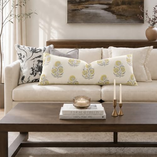 YCOLL Vintage Floral 12x20 Lumbar Pillow Cover Pack of 1, Double-Sided - Image 5