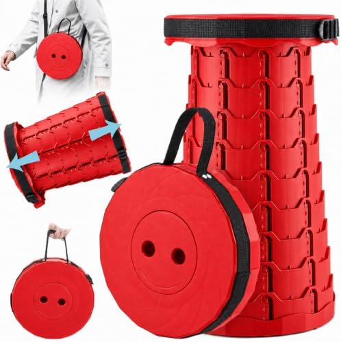 Doseno Collapsible Stool, Foldable Portable Stool by Doseno