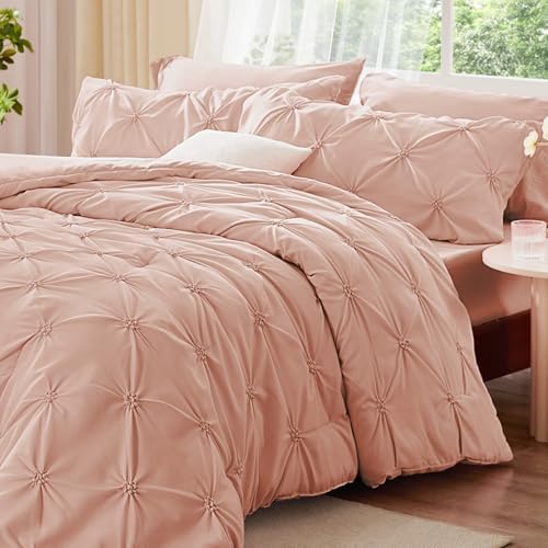 BEDELITE King Comforter Set Dusty Pink, Fluffy & Soft Comforter - Image 2