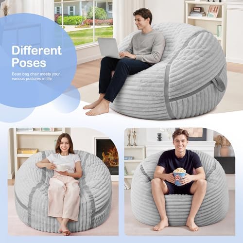 3FT Bean Bag Chair 3'Big Bean Bag Chairs - Image 6