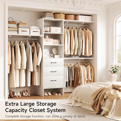 8FT Closet System, Wall Mount Bedroom Wardrobe - Image 5