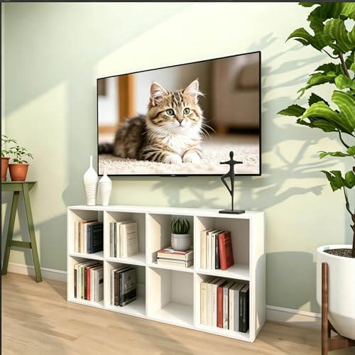 8 Cube Shelf with Anti-Tipping Kits + Reversible Open Back Bookcase - Image 2