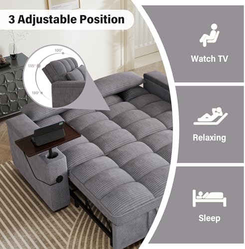 65'' Sleeper Sofa Pull Out Couches - Image 5