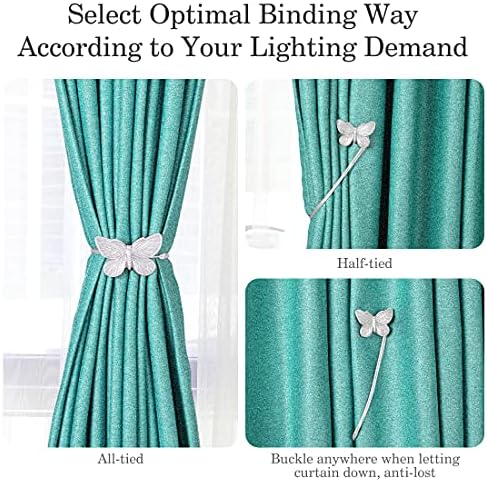 Lewondr Magnetic Curtain Tie, 1 Pair Resin Vintage Curtain Holdback - Image 5