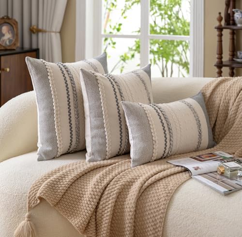 Cethom Boho Throw Pillow Covers 12x20 Inch Set of 2, Accent Cushion Cover - Image 5