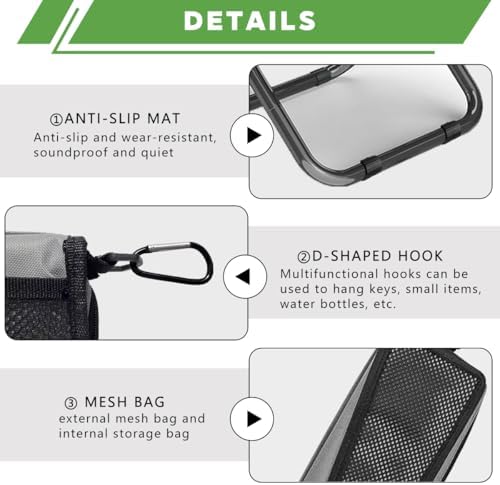 HILIMSE Compact Folding Stool Portable Backpacking Stool - Image 4