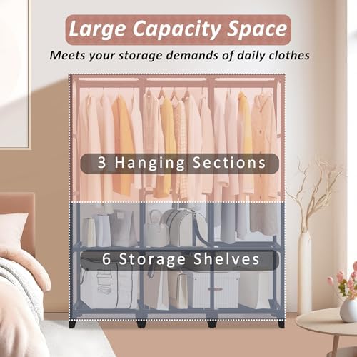Wardrobe Closet, Quick and Easy Assembly - Image 5