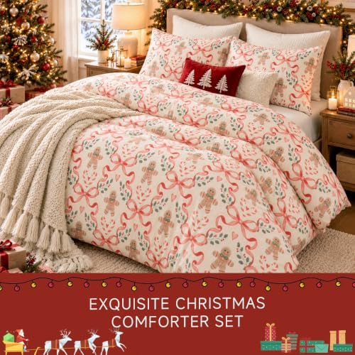 Christmas Comforter Set Queen Size, Christmas Bedding Set in a Bag - Image 3