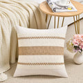 Fancy Homi Set of 1 Boho Neutral Decorative Throw Pillow Cover 18x18 Inch by Fancy+Homi