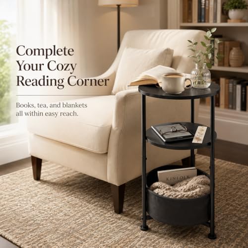3-Tier Small Round Side Table - Image 3
