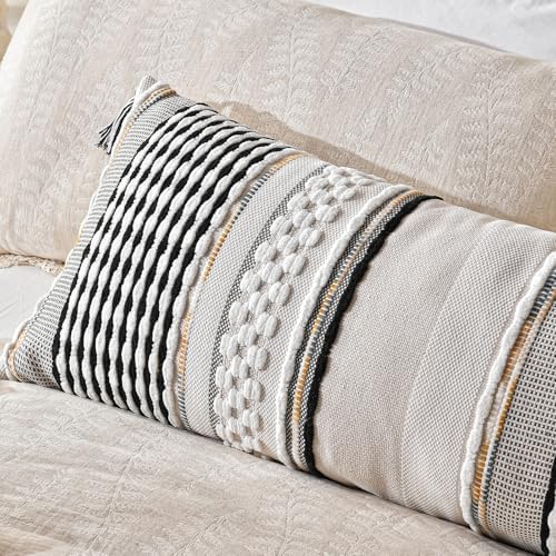 AmHoo Chenille Striped Textured Boho Throw Pillow Covers Aesthetic - Image 4