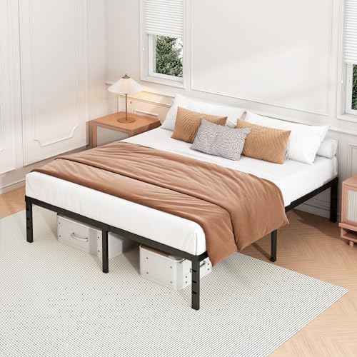 Hafenpo 14 Inch King Bed Frame, Under Bed Storage - Image 2