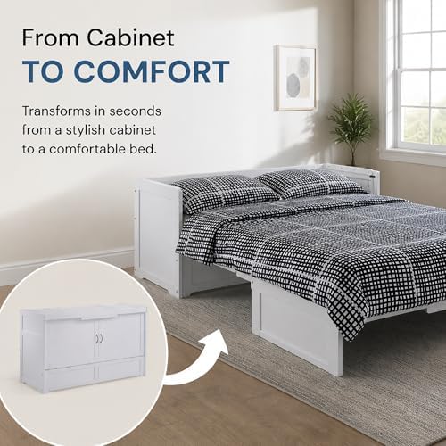 NIGHT & DAY Furniture Murphy Cube Cabinet Bed - Image 3