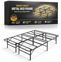 Greaton, 14-Inch Foldable Metal Platform Bed Frame by Greaton