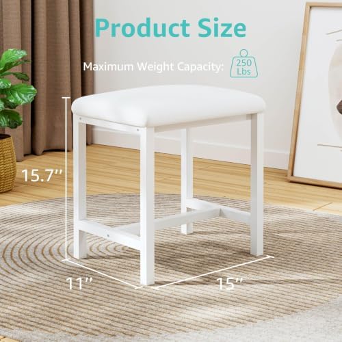 Small Vanity Stool, Cute Vanity Stools - Image 2