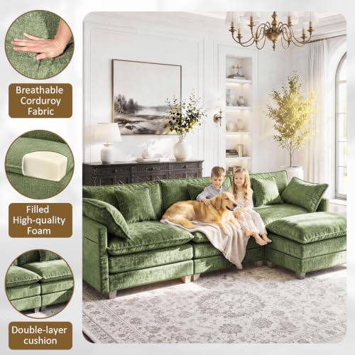LEVELEVE 112" L-Shape Modular Sofa - Image 6