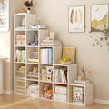 OSCHF Ladder Cube Storage Bookcase, 15-Cube Corner Shelf by OSCHF