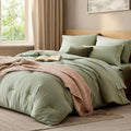 King Size Comforter Set- 7 Pieces Prewashed Bed in a Bag King Bedding Sets by WRENSONGE