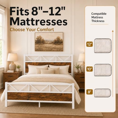 King Metal Platform Bed Frame - Image 6