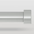 VOIIY Silver Curtain Rods for Windows 66 to 120 Inch, Size:36-120 Inch by VOIIYCurtainRods