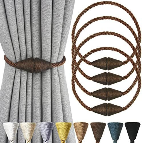 Magnetic Curtain Tiebacks Rope Decorative Holdbacks by CurtianTiebacks