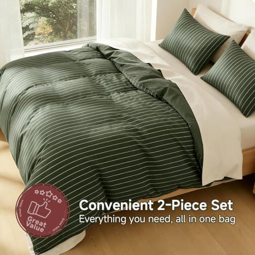 Striped Comforter Set Twin Size 2 Pieces - Image 5