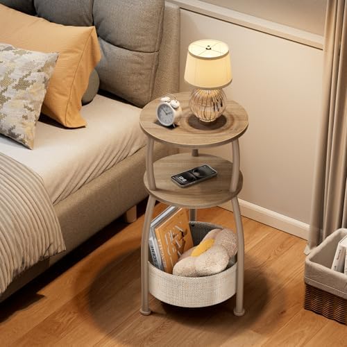 Small Side Table with Storage Basket - Image 4