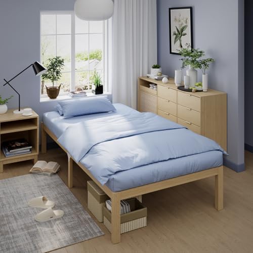 Bamboo Bed Frame Classic 12-Inch Solid Platform Bed by Bambooflow