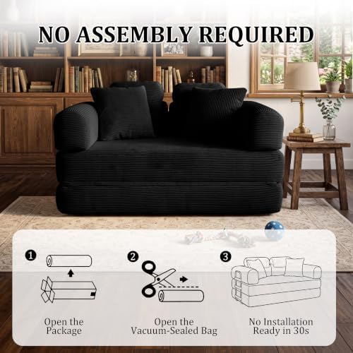 Convertible Sofa Bed, Boneless Couch - Image 4
