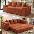 77" Convertible Futon Sofa Bed, Boneless Couch by Pionex