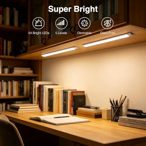 DAYBETTER 12inch Under Cabinet Lighting, 4 Pack Motion Sensor Light Indoor - Image 6